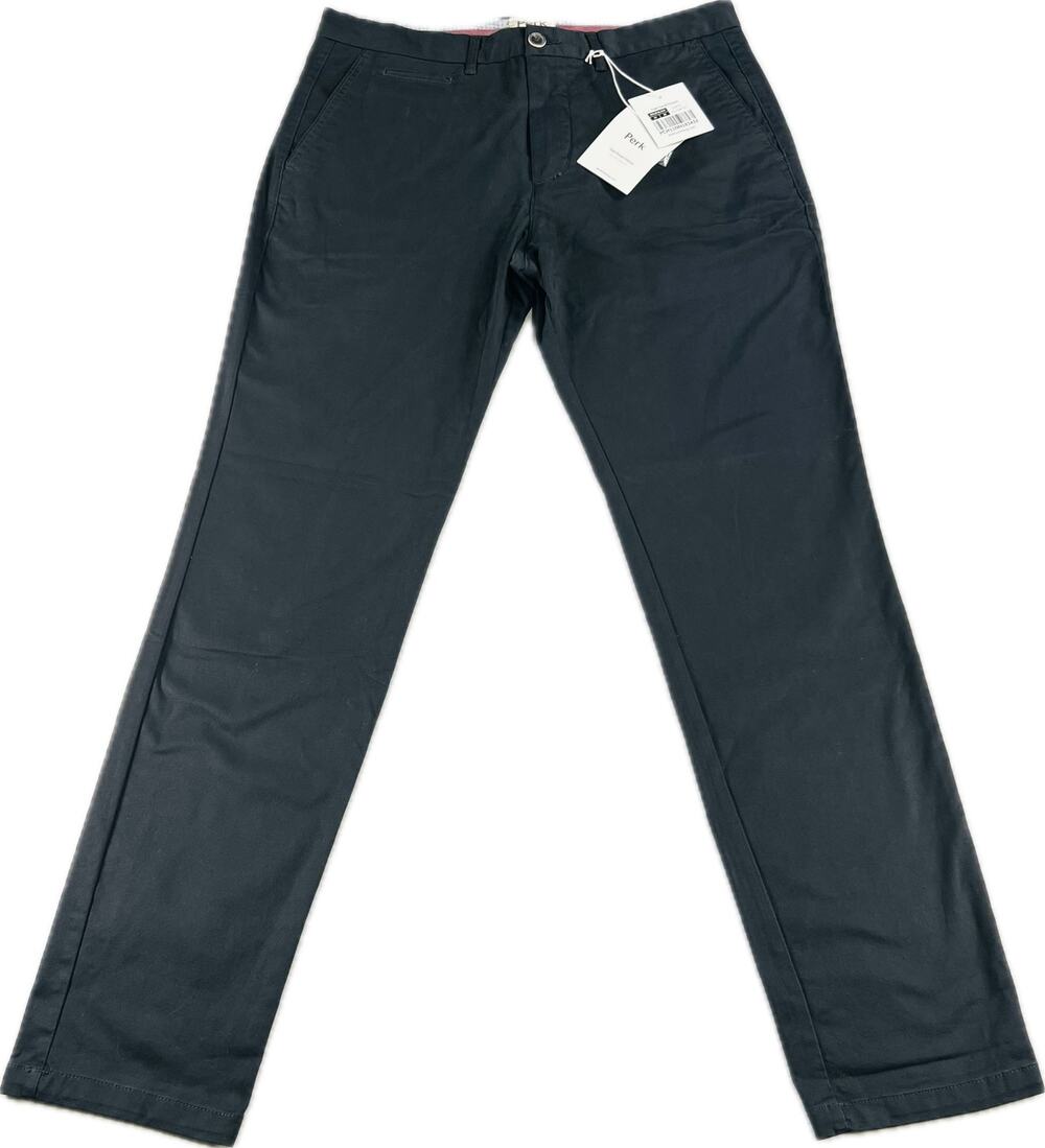 Perk Feel Good Chinos 34x32 Black Slim Fit Stretch Pants NWT